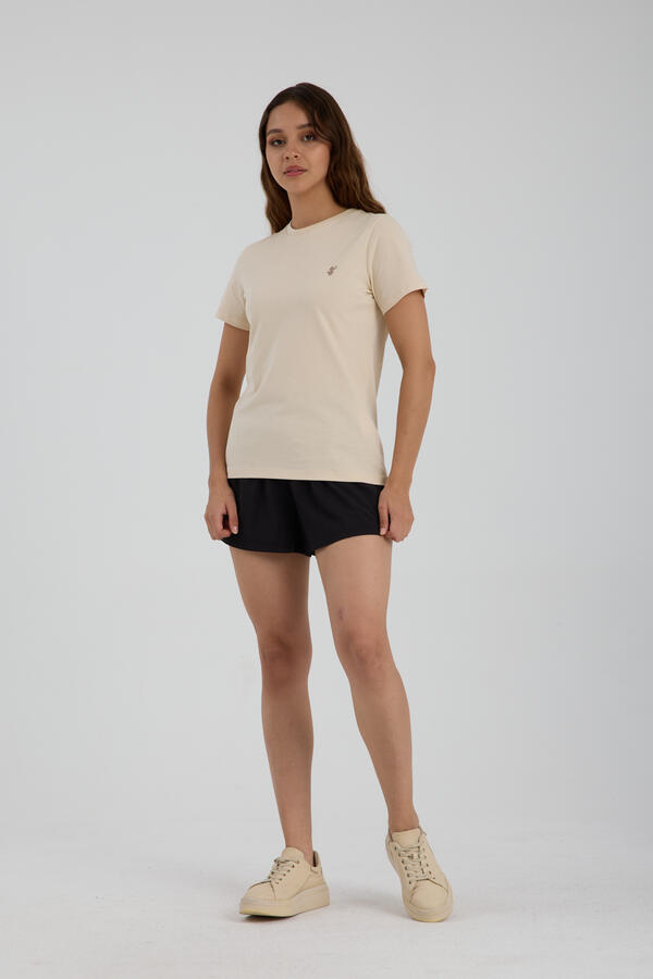 Kadın T-shirt Bej - Iona