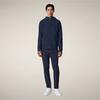 Erkek Fermuarlı Sweatshirt Lacivert - Luiz
