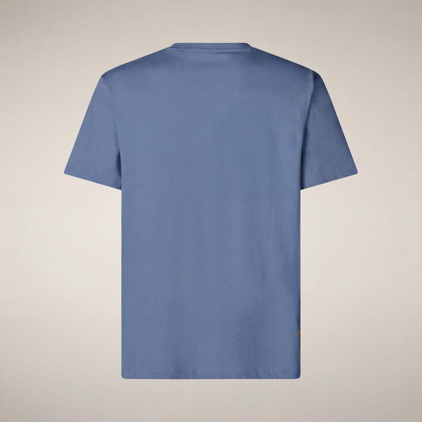 Erkek T-Shirt Açık Mavi-Adelmar