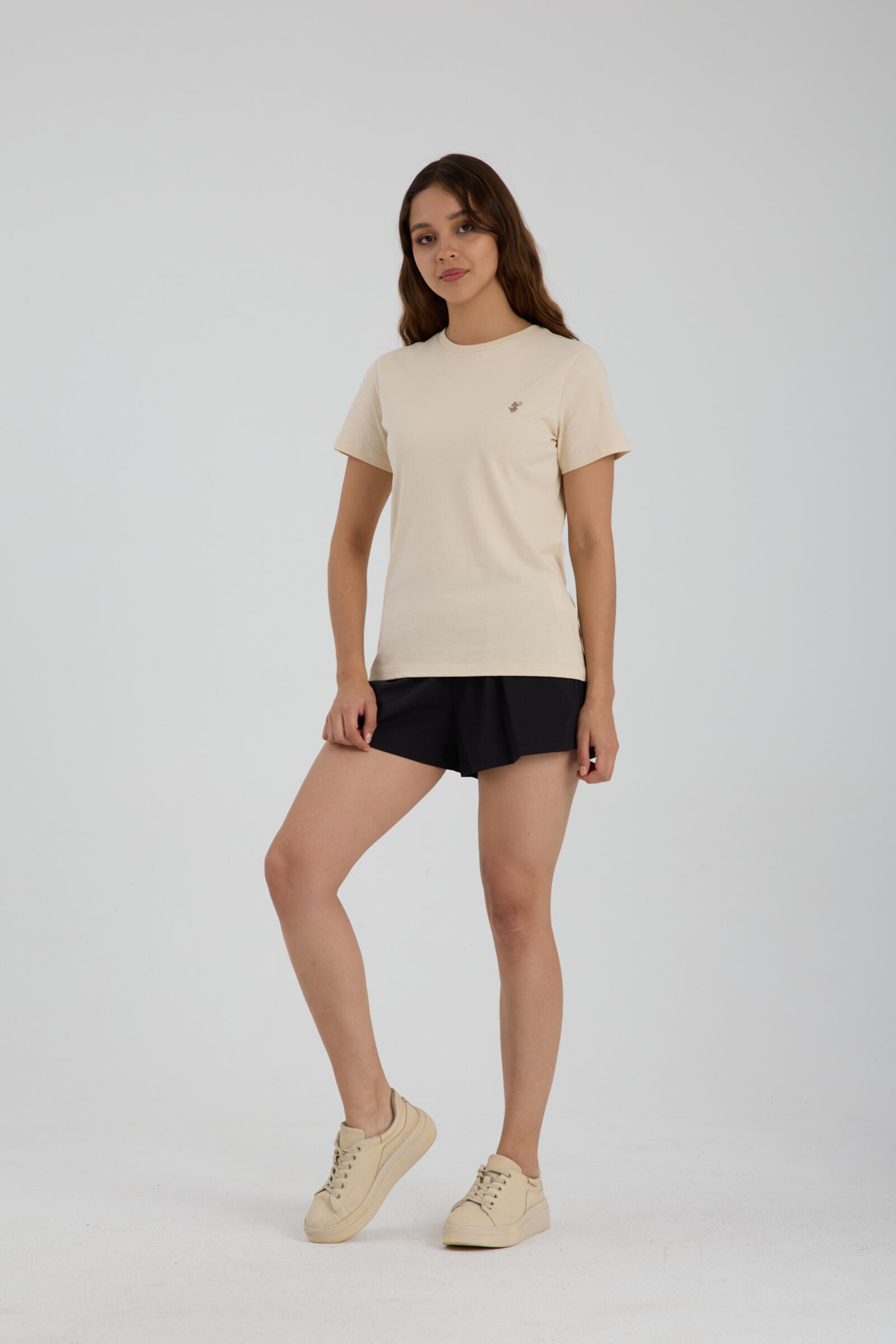 Kadın T-shirt Bej - Iona