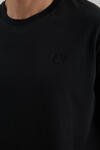 Erkek T-shirt Siyah - Clem