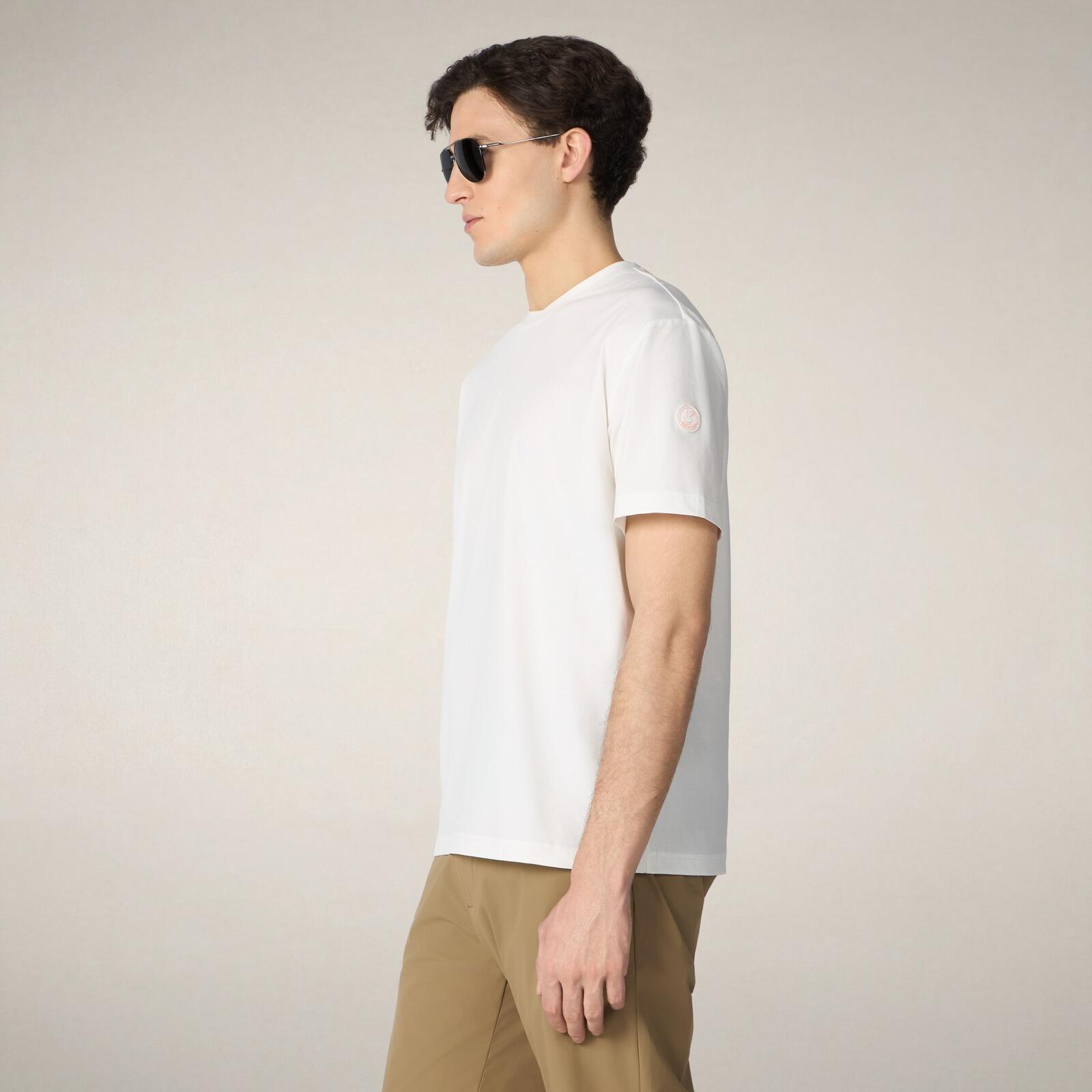 Erkek T-Shirt Kırık Beyaz-Gabe