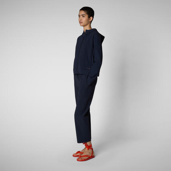 Kadın Kapüşonlu Sweatshirt Lacivert - Pear