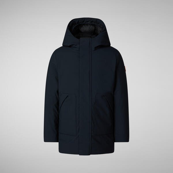 Çocuk Kapüşonlu Parka Koyu Lacivert- Albi