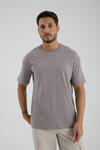 Erkek Oversize T-shirt Gri - Fran