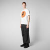 Erkek T-shirt Beyaz - Sabik