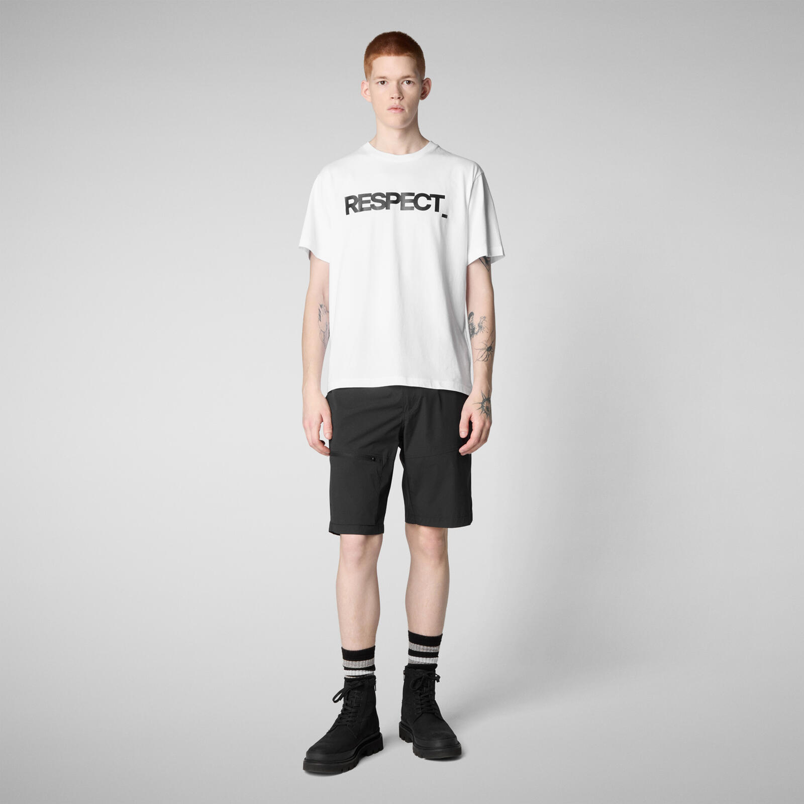 Erkek T-shirt Beyaz - Petar