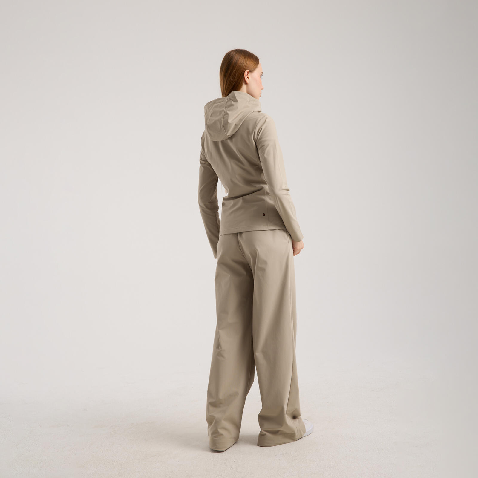 Kadın Wide Leg Pantolon Bej - Ilma