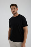 Erkek T-shirt Siyah - Clem