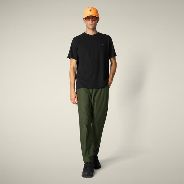 Erkek T-shirt Siyah - Bram