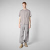 Erkek T-shirt Gri - Taren