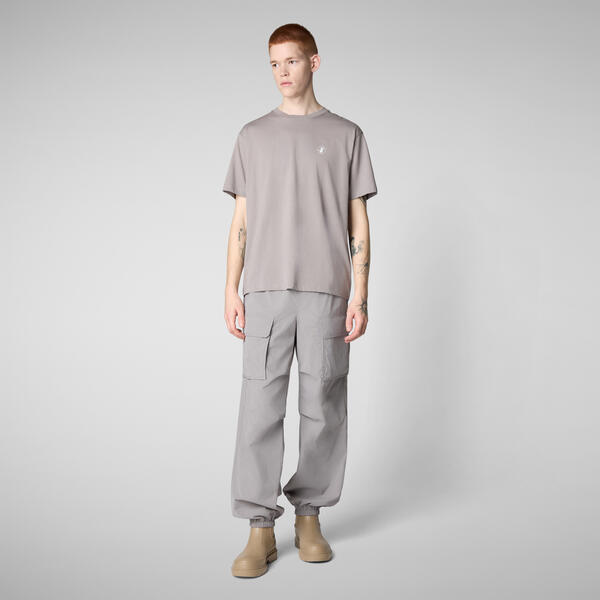Erkek T-shirt Gri - Taren