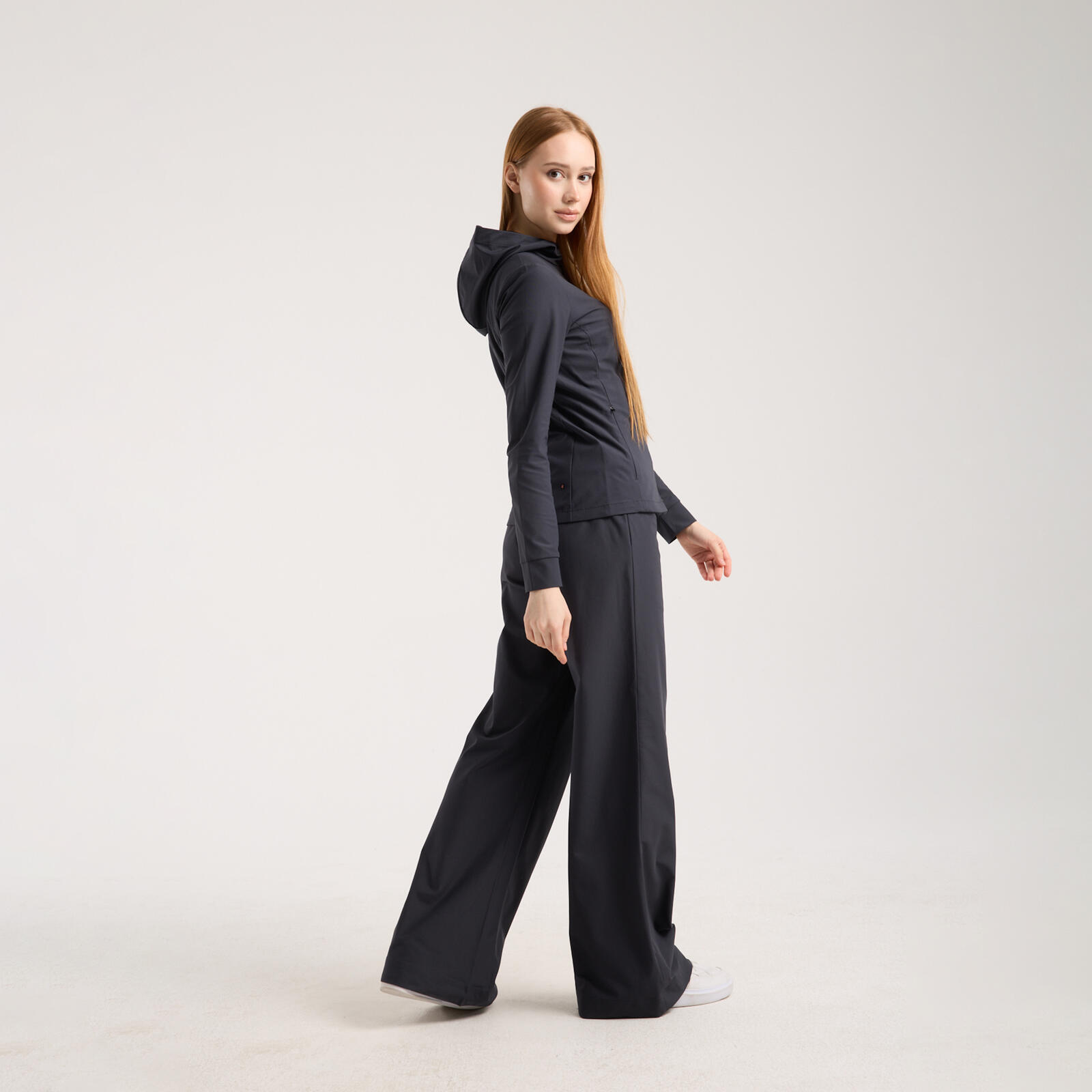 Kadın Wide Leg Pantolon Siyah - Ilma