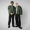 Unisex Bomber Ceket Yeşil - Usher