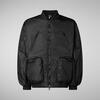 Unisex Bomber Ceket Siyah - Usher