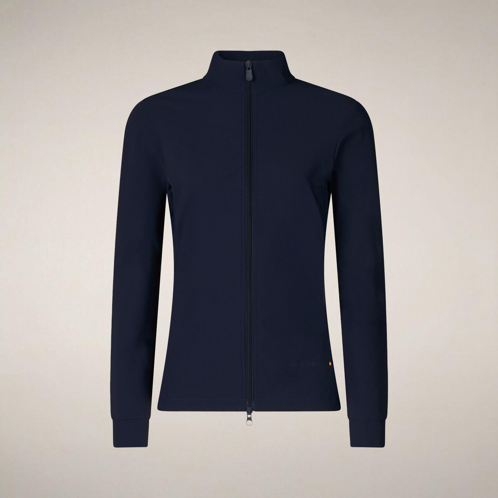 Kadın Fermuarlı Sweatshirt Lacivert - Pella
