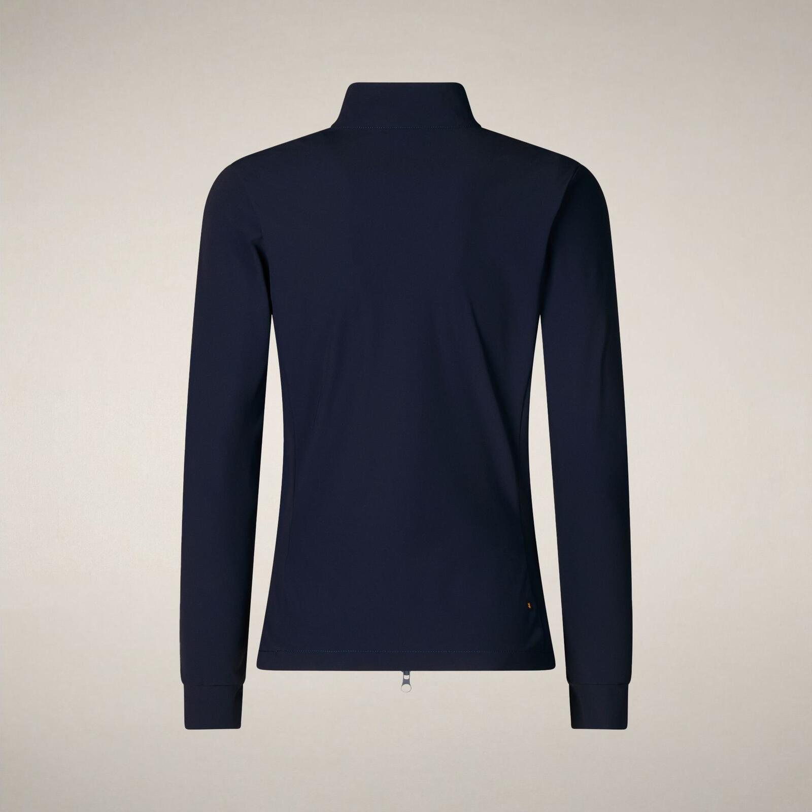 Kadın Fermuarlı Sweatshirt Lacivert - Pella