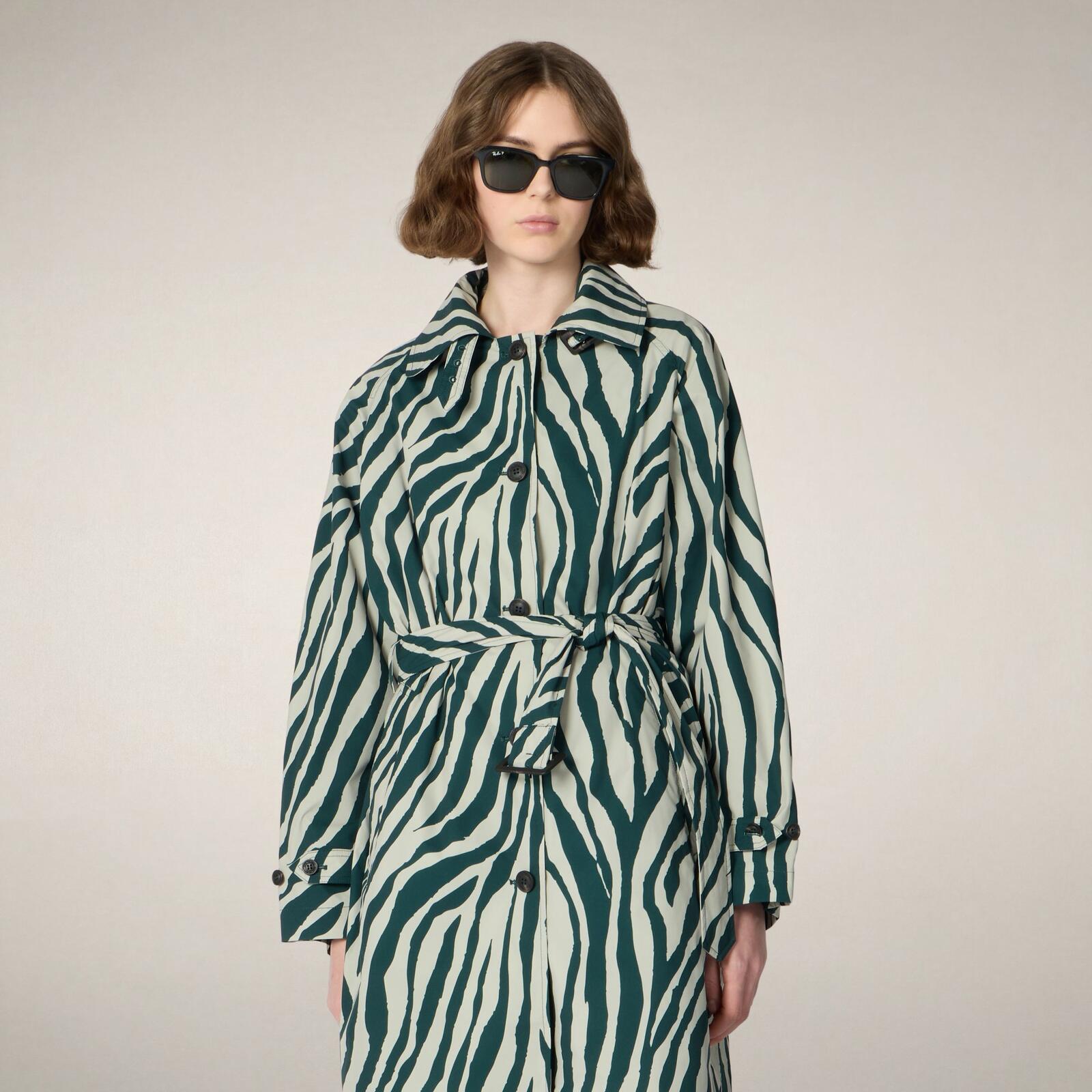 Kadın Trençkot Zebra-Danielle