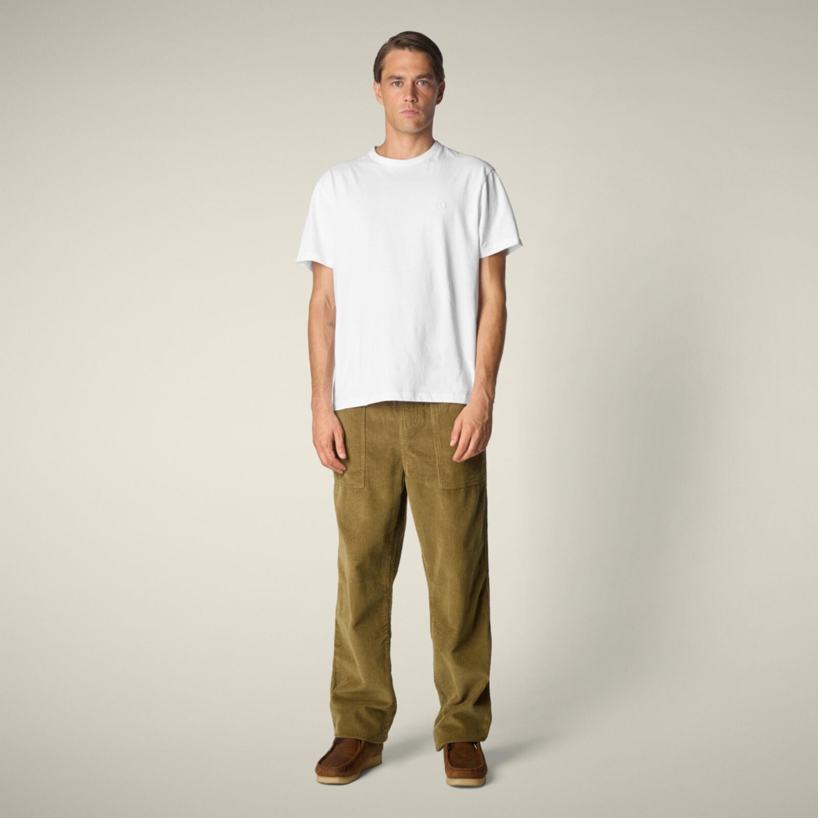 Erkek T-shirt Beyaz - Bram