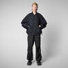 Unisex Bomber Ceket Koyu Mavi - Usher