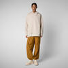 Unisex Kapüşonlu Sweatshirt Bej - Itea