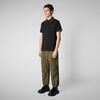Erkek Polo Yaka T-shirt Siyah - Richard