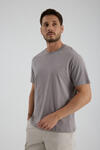 Erkek T-shirt Gri - Clem