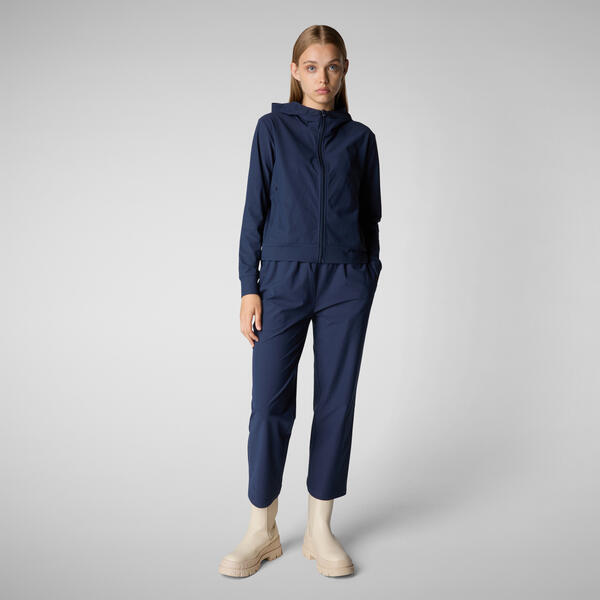 Kadın Kapüşonlu Sweatshirt Lacivert - Pear