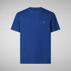 Erkek T-shirt Mavi - Adelmar