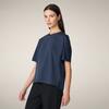 Kadın T-Shirt Lacivert-Lina