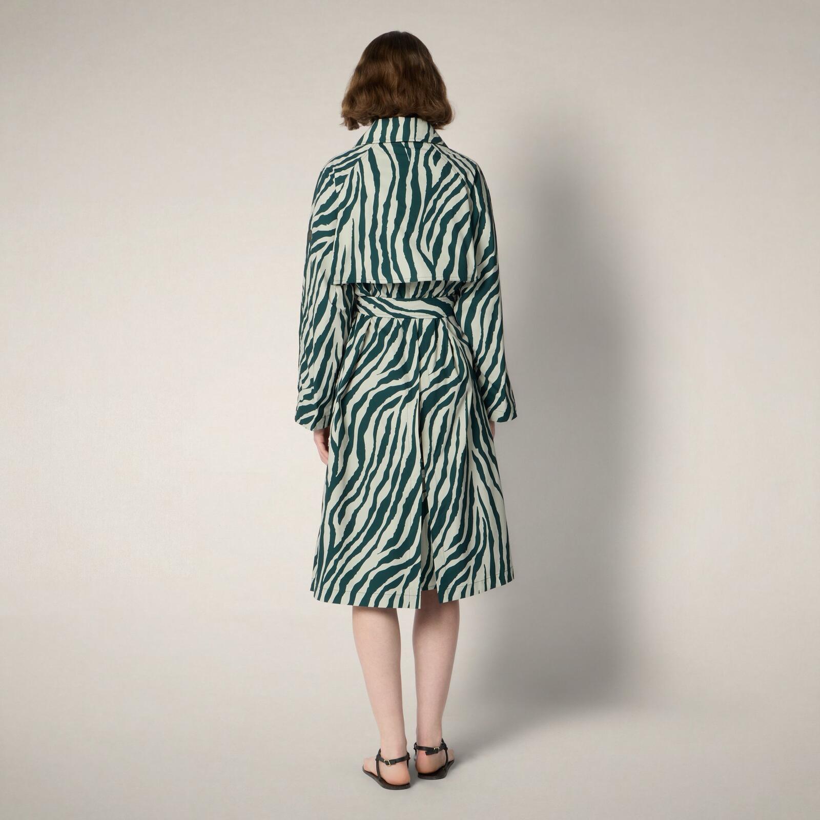 Kadın Trençkot Zebra-Danielle
