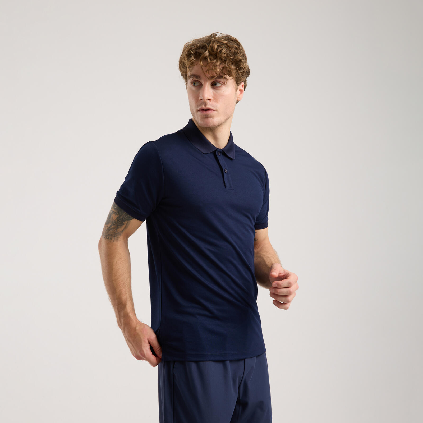 Erkek Lacivert Polo Active T-shirt