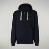 Erkek Fermuarlı Sweatshirt Lacivert - Adonias
