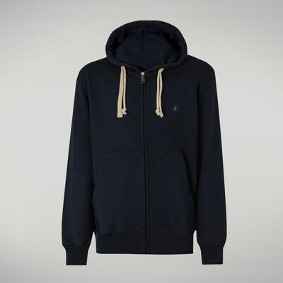 Erkek Fermuarlı Sweatshirt Lacivert - Adonias