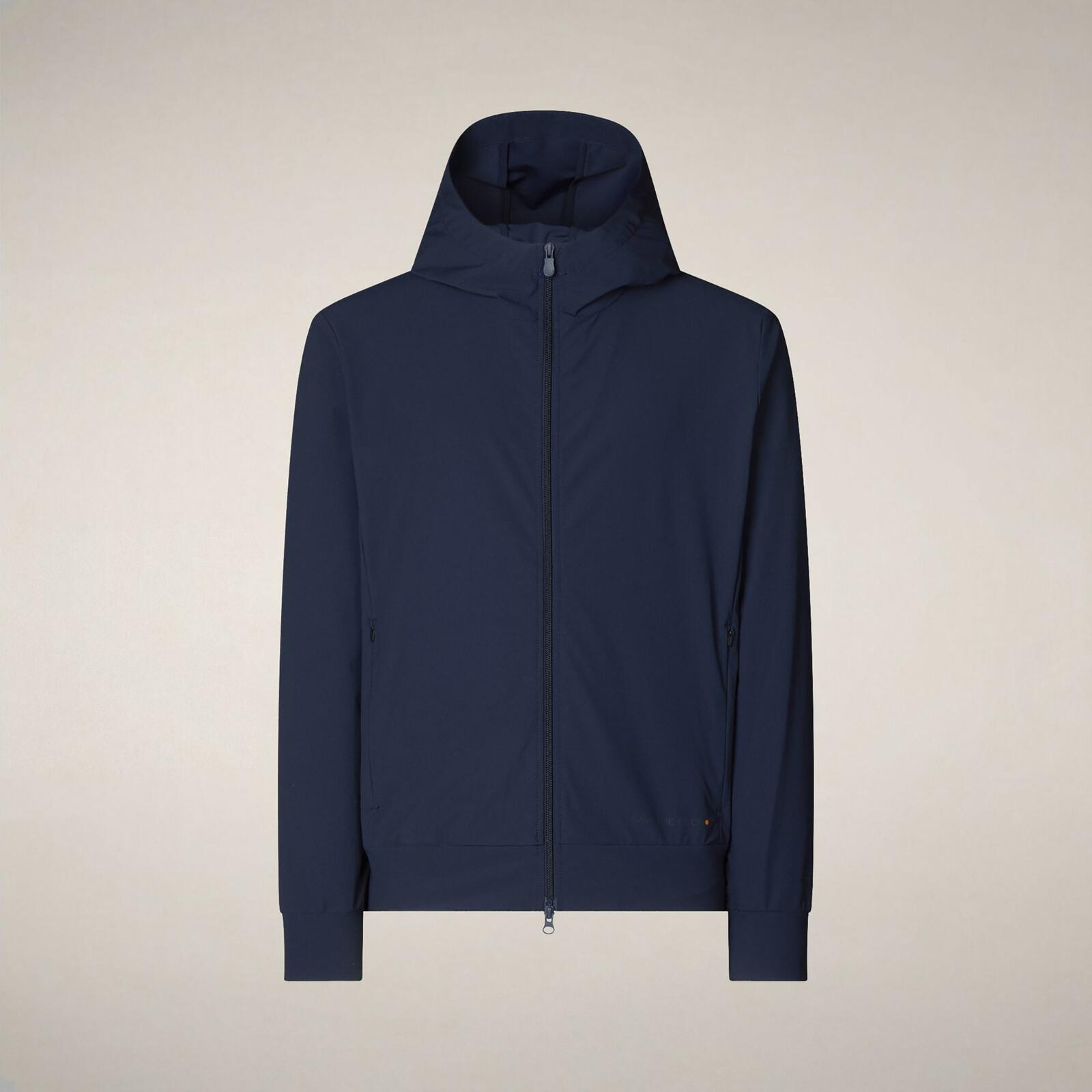 Erkek Fermuarlı Sweatshirt Lacivert - Luiz