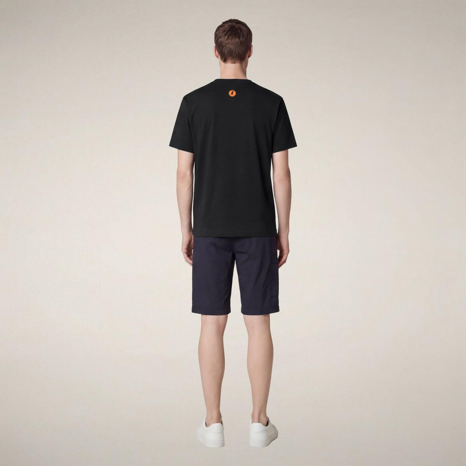 Erkek T-Shirt Siyah-Petar