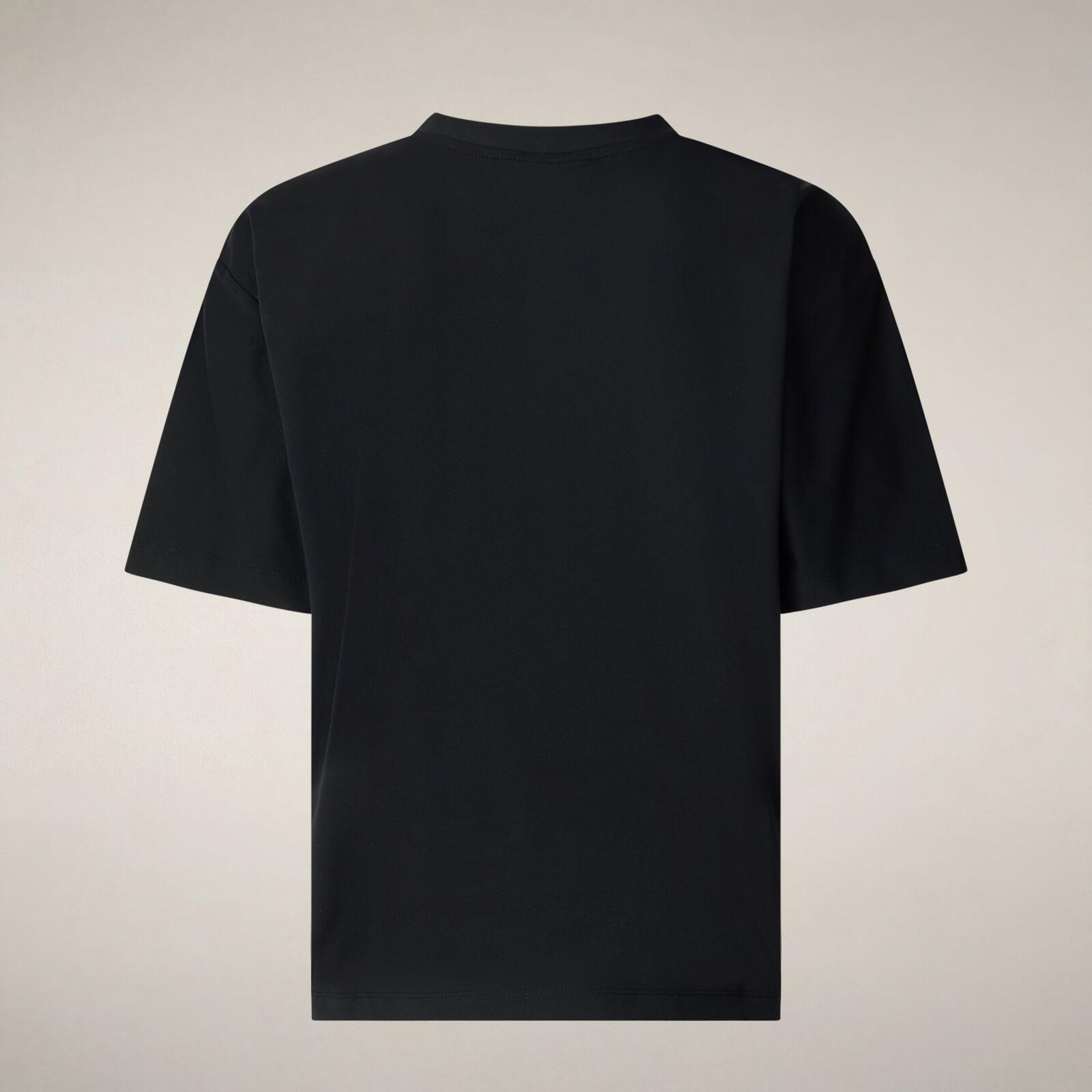 Kadın T-Shirt Siyah-Lina