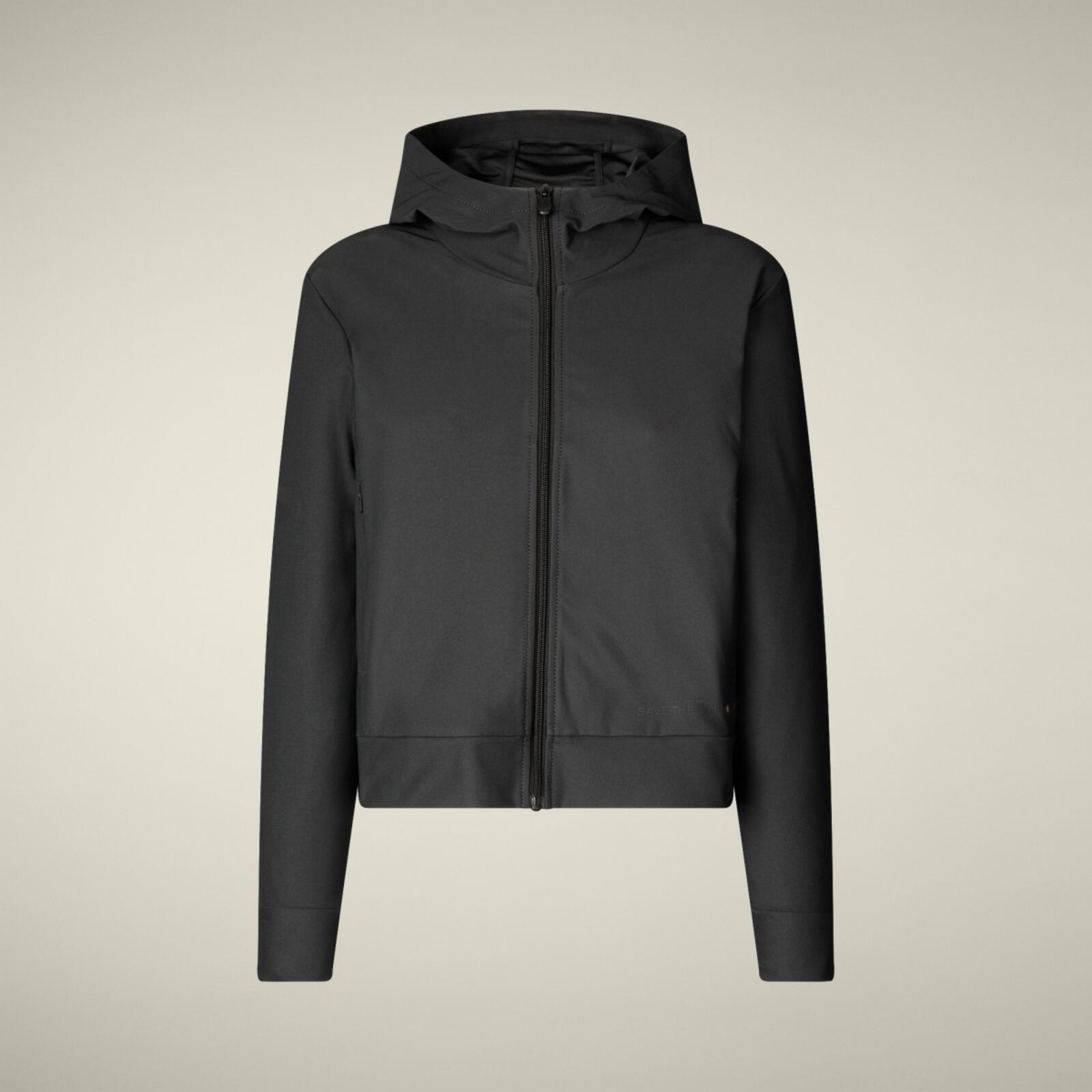 Kadın Kapüşonlu Sweatshirt Siyah - Pear