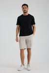 Erkek T-shirt Siyah - Clem