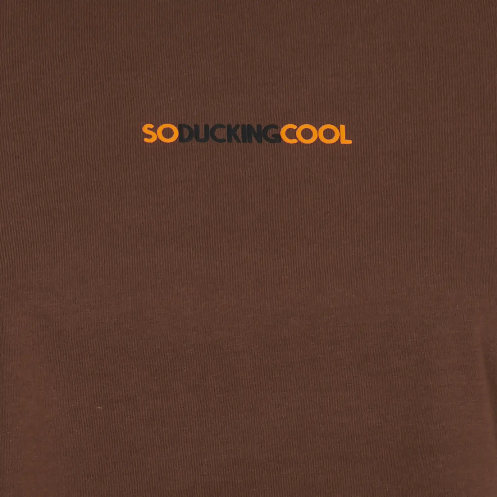 Kadın T-shirt Moka Kahverengi -SO DUCKING COOL