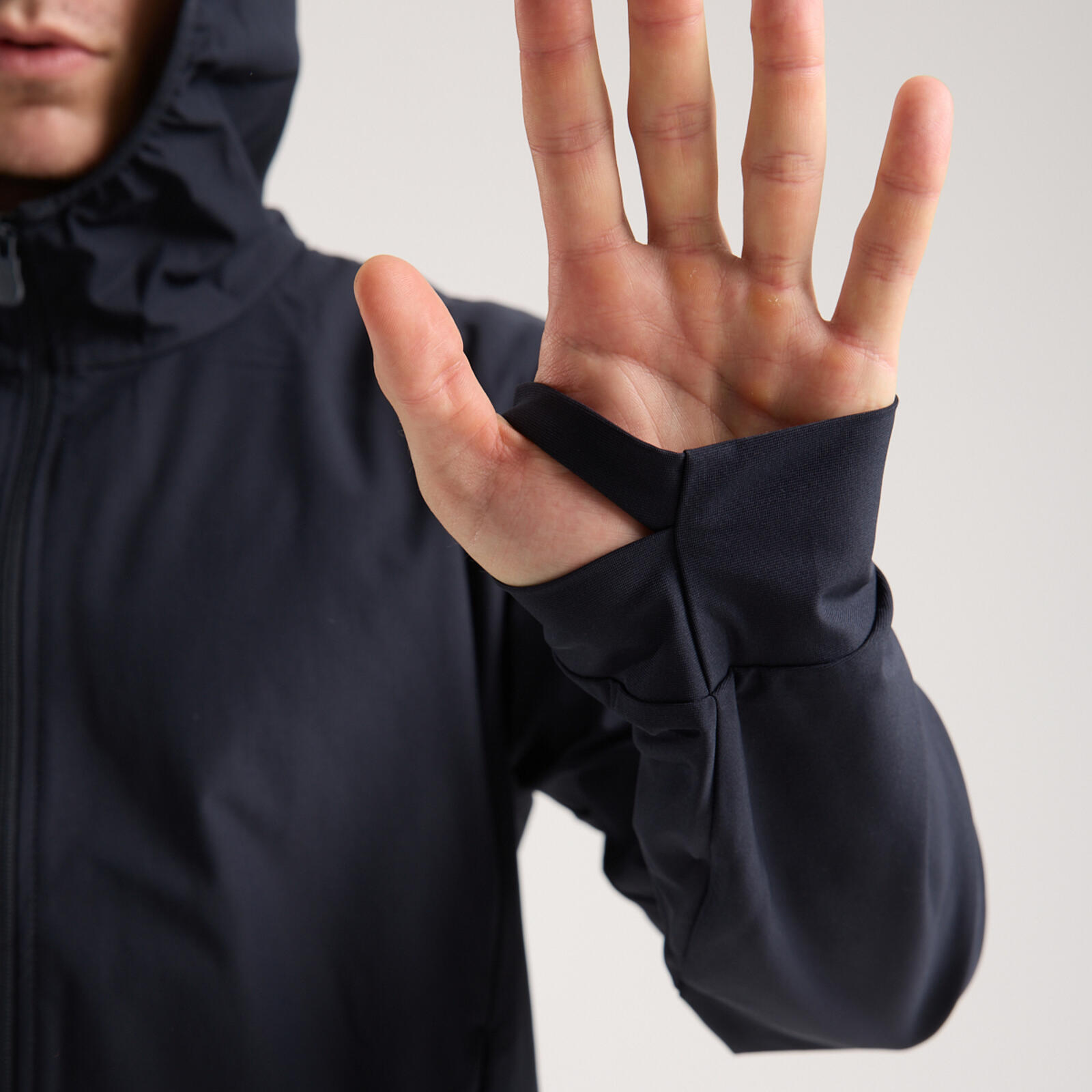 Erkek Fermuarlı Sweatshirt Koyu Lacivert - Delos