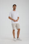 Erkek Oversize T-shirt Beyaz - Fran