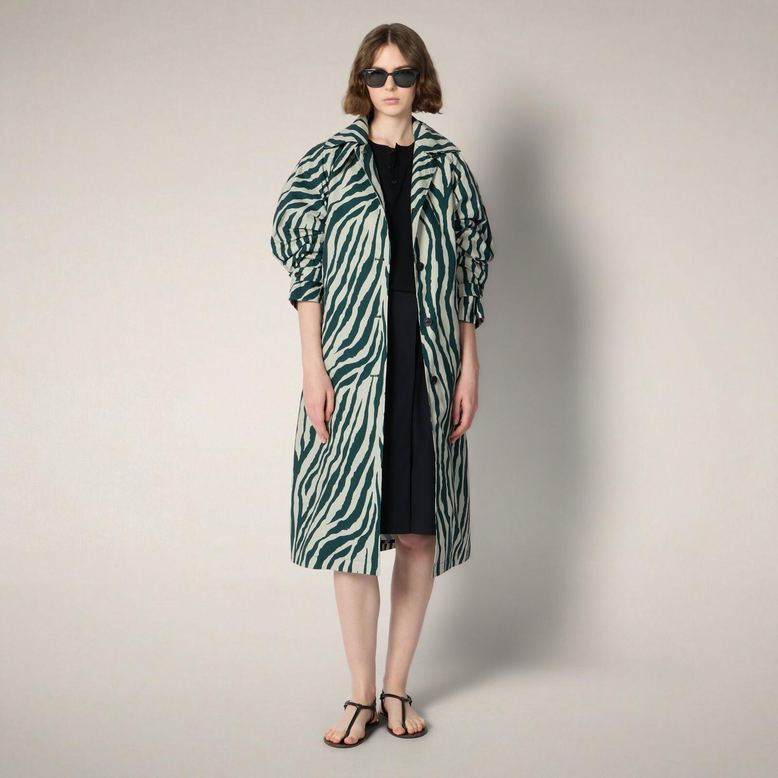 Kadın Trençkot Zebra-Danielle