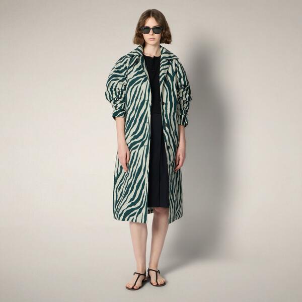 Kadın Trençkot Zebra-Danielle