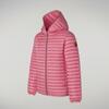 Kız Çocuk Kapüşonlu Mont Pembe - Rosy