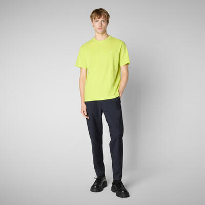 Erkek T-shirt Fosforlu Yeşil - Bram