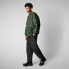 Unisex Bomber Ceket Yeşil - Usher
