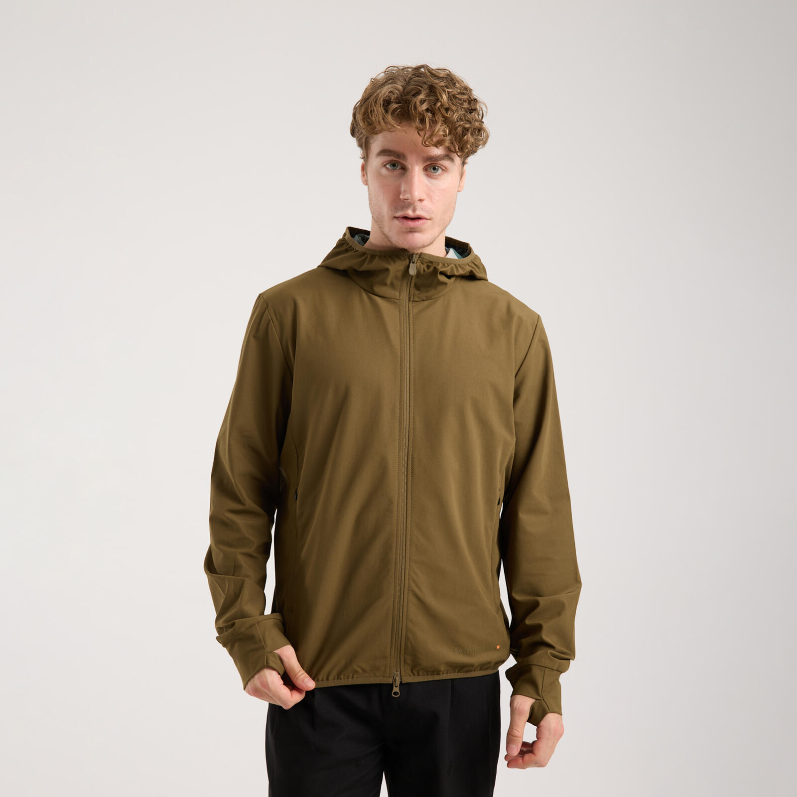 Erkek Fermuarlı Sweatshirt Yeşil - Delos
