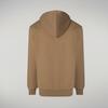 Erkek Fermuarlı Sweatshirt Bej - Adonias
