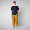 Erkek T-shirt Lacivert - Bram